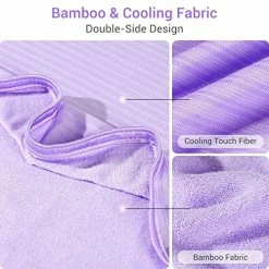 Cooling Throw Blanket For Sleeping - Luxear Lightweight Summer Blankets For Hot Sleepers - Natural Bamboo Fiber Light Blankets For Bed Breathable Sleeping Blankets For Night Sweats - Purple 20 Cooling Throw Blanket For Sleeping - Luxear Lightweight Summer Blankets For Hot Sleepers - Natural Bamboo Fiber Light Blankets For Bed Breathable Sleeping Blankets For Night Sweats - Purple -Electric Blankets Sales 2022 519IEHte11L