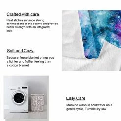 HommomH 60" X 80" Blanket Comfort Warmth Soft Air Conditioning Easy Care Machine Wash House Nebula Galaxy Multi 10 -Electric Blankets Sales 2022 519cLrYArGL