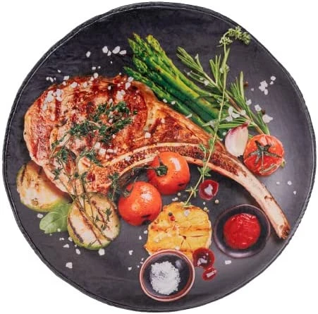 BATTILO HOME Interesting Steak Food Blanket, Funny Soft Large Flannel Gift Food Blankets For Adlts Pets Friends Couch Bed Sofa Travel, Diameter 71 Inch Flower Waffle 16 BATTILO HOME Interesting Steak Food Blanket, Funny Soft Large Flannel Gift Food Blankets For Adlts Pets Friends Couch Bed Sofa Travel, Diameter 71 Inch Flower Waffle - Image 14