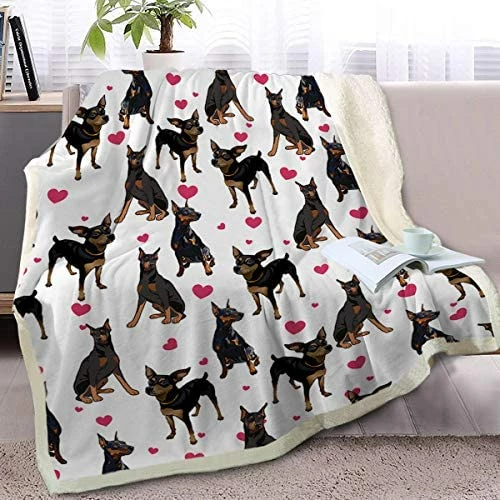 BlessLiving Basset Hound Blanket Red Hearts Dog Cat Fleece Plush Blanket Cute Puppy Sherpa Throws For Kids Adults 3D Animal Print Plush Blanket Gift For Pet Lovers (50 X 60 Inch) 14 BlessLiving Basset Hound Blanket Red Hearts Dog Cat Fleece Plush Blanket Cute Puppy Sherpa Throws For Kids Adults 3D Animal Print Plush Blanket Gift For Pet Lovers (50 X 60 Inch) - Image 12