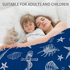 Hexagram Cooling Blanket With Double Sided Cool Effect, Full Size Cooling Blankets For Sleeping Night Sweats Hot Flash, Lightweight Summer Blanket Cold For Sleeping, 79"x86" ( Ocean Theme ) Coastal Blue 14 Hexagram Cooling Blanket With Double Sided Cool Effect, Full Size Cooling Blankets For Sleeping Night Sweats Hot Flash, Lightweight Summer Blanket Cold For Sleeping, 79"x86" ( Ocean Theme ) Coastal Blue -Electric Blankets Sales 2022 51A3seJADiL