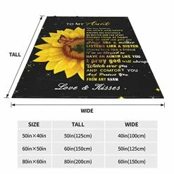 YOYICU Aunt Gifts From Niece, Auntie Gifts Blanket Birthday Gifts For Aunts From Niece 50"x60"in To My Aunt 11 YOYICU Aunt Gifts From Niece, Auntie Gifts Blanket Birthday Gifts For Aunts From Niece 50"x60"in To My Aunt -Electric Blankets Sales 2022 51AHtqDOH7L