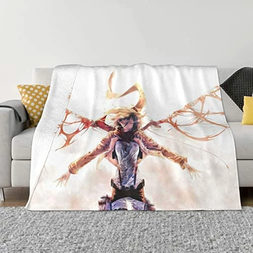 Setooff Anime Flannel Blanket, Super Soft Warm Lightweight Sofa Blanket, Decorative Air Conditioner Blanket For Bedroom, Suitable For Sofa, Bed 颜色名称4 11 Setooff Anime Flannel Blanket, Super Soft Warm Lightweight Sofa Blanket, Decorative Air Conditioner Blanket For Bedroom, Suitable For Sofa, Bed 颜色名称4 - Image 9