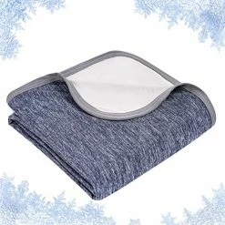 PHF Clever Cooling Blanket Twin Size, Summer Blankets Absorbs Heat To Keep Adults Children Hot Sleeper Cool On Warm Nights,Lightweight Breathable Blanket For Bed Sofa Couch, 60 X 80 Inches, Navy -Electric Blankets Sales 2022 51AZfs8n0DL. AC