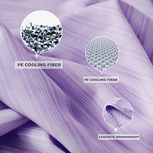 Cooling Throw Blanket For Sleeping - Luxear Lightweight Summer Blankets For Hot Sleepers - Natural Bamboo Fiber Light Blankets For Bed Breathable Sleeping Blankets For Night Sweats - Purple 4 Cooling Throw Blanket For Sleeping - Luxear Lightweight Summer Blankets For Hot Sleepers - Natural Bamboo Fiber Light Blankets For Bed Breathable Sleeping Blankets For Night Sweats - Purple - Image 2