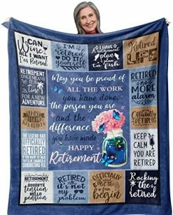 POQUSH Retirement Gifts For Women/Men 2022,Happy Retirement,Best Retirement Gifts Ideas,Farewell Gifts For Coworkers Women,Going Away Gift For Coworker,Goodbye Gifts For Coworkers Women Blanket 60”x50” -Electric Blankets Sales 2022 51Afh0yIxSL. AC