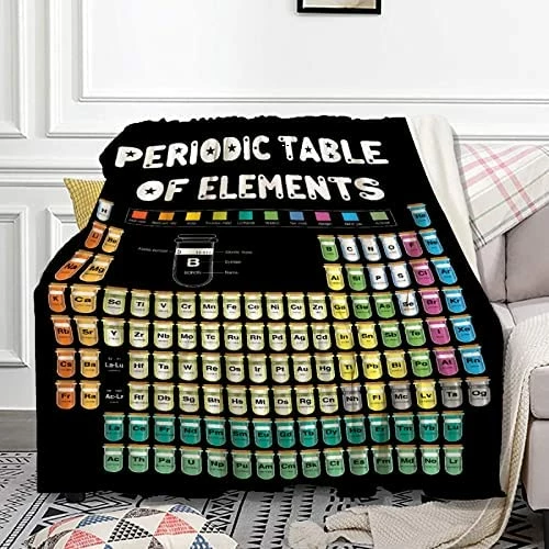 Anuruddha Periodic Table Blankets Used For Beds Sofas Warm And Comfortable Microfiber Flannel Lightweight Blankets For Adults 80x60 Inches (Men, Women) Periodic Table Of Elements 14 Anuruddha Periodic Table Blankets Used For Beds Sofas Warm And Comfortable Microfiber Flannel Lightweight Blankets For Adults 80x60 Inches (Men, Women) Periodic Table Of Elements - Image 12