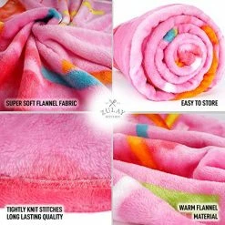 Zulay Kitchen Zulay (60 Inch) Giant Glazed Donut Blanket - Novelty Big Donut Blanket Adult And Kids - Premium Soft Flannel Round Pink Glazed Donut Blanket For Indoors, Outdoors, Travel, Home And More -Electric Blankets Sales 2022 51B2WKsNPSL