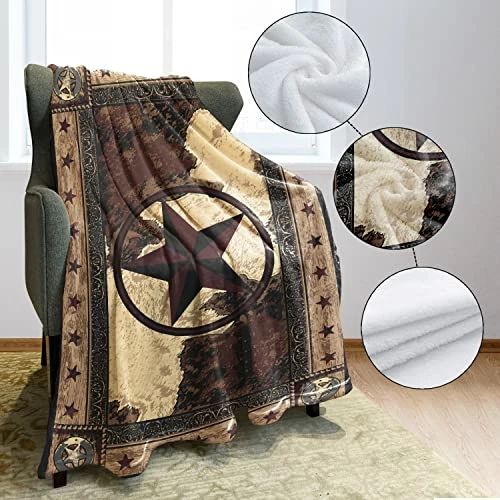 HommomH 60" X 80" Soft Blanket Air Conditioning Western Texas Star Multi 7 7 HommomH 60" X 80" Soft Blanket Air Conditioning Western Texas Star Multi 7 - Image 5