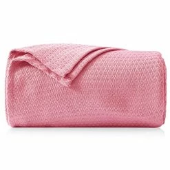 Avisiatree Cooling Blankets, 100% Bamboo Blanket For Hot Sleepers Night Sweats, Summer Cool Blankets Transfer Heat To Keep Body Cool For Adults, Children, Ultra-Cool Blanket（59x79 Inches,Pink）