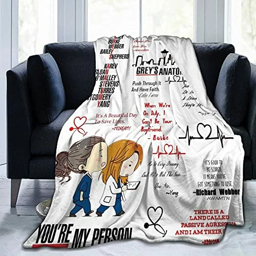 JIADIEHOO Grey's Anatomy Printed Soft Wool Blanket, Mattress, Sofa, Travel Car Seat, Warm Blanket For Home Decoration 5 JIADIEHOO Grey's Anatomy Printed Soft Wool Blanket, Mattress, Sofa, Travel Car Seat, Warm Blanket For Home Decoration - Image 3
