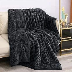 Uttermara Weighted Blanket Full Queen Size (15lbs 60" X 80" ) For Adult, Hugs You With Fluffy Warm Sherpa And Soft Striped Fleece, Cozy Sherpa Weighted Blanket Ideal Gift For Women, Grey Lemon Yellow 27 Uttermara Weighted Blanket Full Queen Size (15lbs 60" X 80" ) For Adult, Hugs You With Fluffy Warm Sherpa And Soft Striped Fleece, Cozy Sherpa Weighted Blanket Ideal Gift For Women, Grey Lemon Yellow -Electric Blankets Sales 2022 51Bb7C7X48L. AC 1