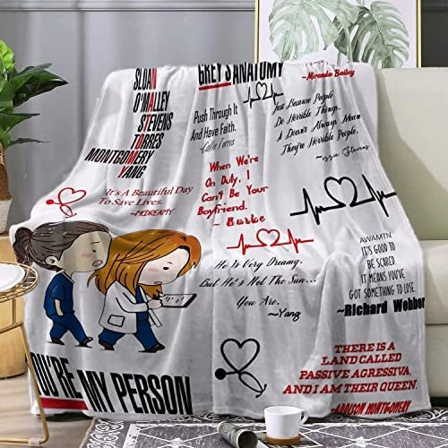 JIADIEHOO Grey's Anatomy Printed Soft Wool Blanket, Mattress, Sofa, Travel Car Seat, Warm Blanket For Home Decoration 8 JIADIEHOO Grey's Anatomy Printed Soft Wool Blanket, Mattress, Sofa, Travel Car Seat, Warm Blanket For Home Decoration - Image 6