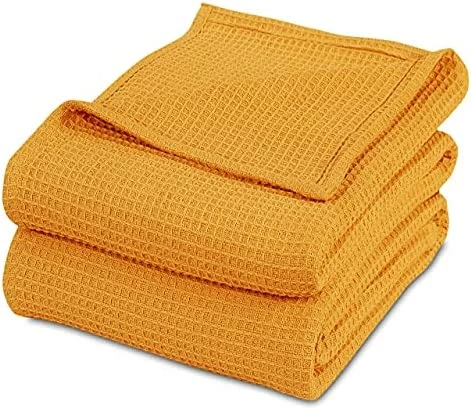 Cozy Home Collection Luxurious Combed Cotton Waffle Weave Super Soft, Cozy Warm, Breathable, Stylish, All Season Thermal Blankets Twin/Full/Queen/King (Green, King) 13 Cozy Home Collection Luxurious Combed Cotton Waffle Weave Super Soft, Cozy Warm, Breathable, Stylish, All Season Thermal Blankets Twin/Full/Queen/King (Green, King) - Image 11