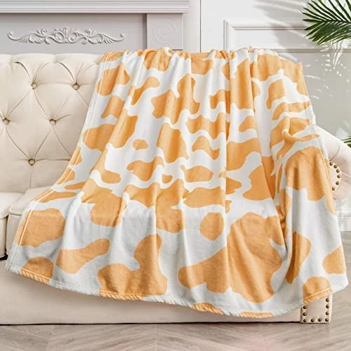 KING DARE Cow Blanket Pink Cow Printing Throw Gift For Kids Adults Couch Bed Cow Decor (Cows Patten-Pink, 50x60) Cows Print-spot 7 KING DARE Cow Blanket Pink Cow Printing Throw Gift For Kids Adults Couch Bed Cow Decor (Cows Patten-Pink, 50x60) Cows Print-spot - Image 5
