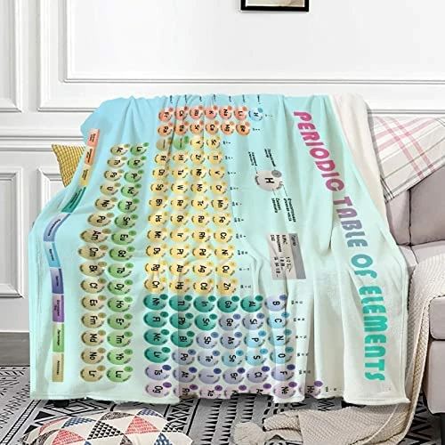 Anuruddha Periodic Table Blankets Used For Beds Sofas Warm And Comfortable Microfiber Flannel Lightweight Blankets For Adults 80x60 Inches (Men, Women) Periodic Table Of Elements 17 Anuruddha Periodic Table Blankets Used For Beds Sofas Warm And Comfortable Microfiber Flannel Lightweight Blankets For Adults 80x60 Inches (Men, Women) Periodic Table Of Elements - Image 15