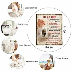 Wisegem Wife Gifts From Husband-Wife Birthday Gifts From Husband 60"X50" Blanket-Gifts For Wife-Romantic Gifts For Her-Anniversary Wedding Gifts For Wife-Valentines Day Gifts For Her Gift Idea 50th -Electric Blankets Sales 2022 51DCE2ezczL