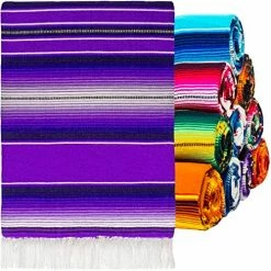 Orizaba Original Pink Blue Green & Maroon Hand Made Mexican Blanket | Saltillo | Serape | Falsa| Beach Blanket | Picnic Blanket | Tablecloth - Veracruz -Electric Blankets Sales 2022 51DCoMs6grL. AC