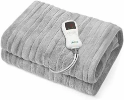JinJeeo Heated Blanket Electric Throw Red 50" X 60" Flannel Fast Heating Blanket,6 Heat Settings 9 Hour Auto Shut Off,Home Office Use Machine Washable -Electric Blankets Sales 2022 51DL733vJOL. AC 1
