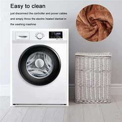 Dowin Electric Heated Blanket Throw - 50x60 Inch Flannel Plush Reversible Fast Heating Blanket 3 Heating Levels, 4hrs Auto-Off,Machine Washable Blue 9 Dowin Electric Heated Blanket Throw - 50x60 Inch Flannel Plush Reversible Fast Heating Blanket 3 Heating Levels, 4hrs Auto-Off,Machine Washable Blue -Electric Blankets Sales 2022 51DLC2E868L