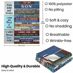 Zolumy To My Son Gifts, Gift For Son, Blanket Gifts For Grown Son From Mom, College Graduation Gifts For A Son, Son Gifts From Father, Son In Law, Stepson, Bonus Son Gift Birthday Christmas 60x50in 19 Zolumy To My Son Gifts, Gift For Son, Blanket Gifts For Grown Son From Mom, College Graduation Gifts For A Son, Son Gifts From Father, Son In Law, Stepson, Bonus Son Gift Birthday Christmas 60x50in -Electric Blankets Sales 2022 51DgJTZ0hSL