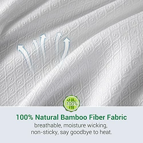 Elegear 100% Bamboo Cooling Blanket For Hot Sleepers, Absorbs Heat To Keep Cool, Ultra-Cool Breathable Summer Blanket, Twin/Full Size Super Soft Lightweight Blanket For All-Season Uses, 59"x79", White Bamboo-grey 4 Elegear 100% Bamboo Cooling Blanket For Hot Sleepers, Absorbs Heat To Keep Cool, Ultra-Cool Breathable Summer Blanket, Twin/Full Size Super Soft Lightweight Blanket For All-Season Uses, 59"x79", White Bamboo-grey - Image 2