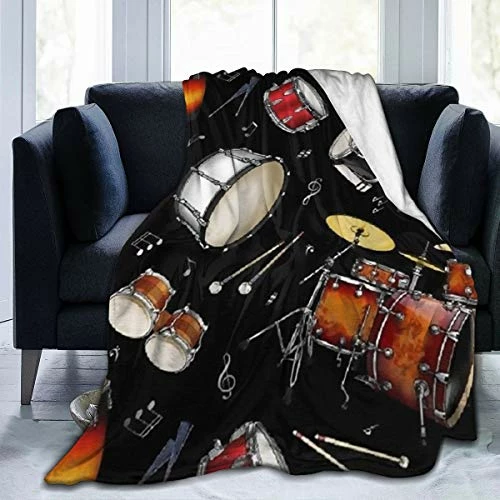 HuaFloralBoom BONLOR Percussion Black Drum Throw Blanket Ultra Soft Thick Bed Blanket Soft Coral Flannel Blanket Micro Fleece Blanket For Sofa Couch Bed Chair Office Sofa Soft Blanket Home Bed Blankets 60"x 50" 3 HuaFloralBoom BONLOR Percussion Black Drum Throw Blanket Ultra Soft Thick Bed Blanket Soft Coral Flannel Blanket Micro Fleece Blanket For Sofa Couch Bed Chair Office Sofa Soft Blanket Home Bed Blankets 60"x 50"