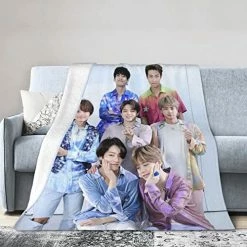 BANKEPAN Super Soft Blanket, Light Plush Bed Blanket, Suitable For Adults And Children To Use 50"x40" Black2