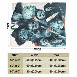 RIPEPIN Horror Blanket,Halloween Horror Gift Bed Throws Soft Plush Sofa Bed Purple Blanket All Season, Comfortable Lightweight Super Soft Luxury Bed Blankets Color3 9 RIPEPIN Horror Blanket,Halloween Horror Gift Bed Throws Soft Plush Sofa Bed Purple Blanket All Season, Comfortable Lightweight Super Soft Luxury Bed Blankets Color3 -Electric Blankets Sales 2022 51ERvA6l6wL