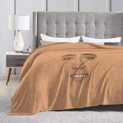 Baulerd Nicolas Cage Full Face Ultra-Soft Micro Fleece Blanket 50"" X40