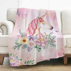 Levens Unicorn Blanket Soft Blanket For Bed Couch Sofa Lightweight Travelling Camping Throw For Kids Adults 50"x60" -Electric Blankets Sales 2022 51FDHIJIl4L. AC