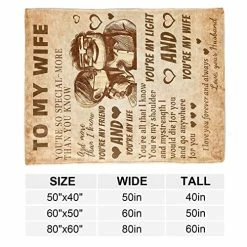 BMPUDERY Gifts For Wife Blanket From Husband I Love You Wedding Anniversary Birthday Christmas Valentine's Mother's Day Blankets Romantic Present Gift For Her Women (60x50inch) 14 BMPUDERY Gifts For Wife Blanket From Husband I Love You Wedding Anniversary Birthday Christmas Valentine's Mother's Day Blankets Romantic Present Gift For Her Women (60x50inch) -Electric Blankets Sales 2022 51FagATPuOL