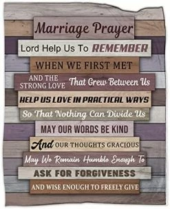 Fiwbnasz Marriage Prayer Blanket 50"x60", Anniversary Wedding Gifts For Wife Husband Couple Newlyweds Bridal Shower Gifts, Valentine's Day Christian Engagement Blankets Birthday, Fiance Gifts #marriage Prayer Blanket-01 -Electric Blankets Sales 2022 51FoF SQYL. AC