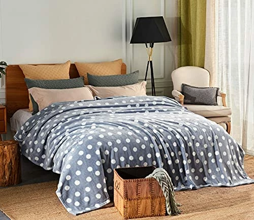 Plush Blanket King Size (90" X 102"), JML 300GSM Super Soft Warm Printed Flannel Fleece Blanket For Couch And Sofa, Purple Floral Star Red 15 Plush Blanket King Size (90" X 102"), JML 300GSM Super Soft Warm Printed Flannel Fleece Blanket For Couch And Sofa, Purple Floral Star Red - Image 13