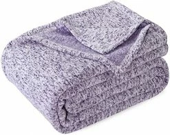 KAWAHOME Knit Blanket King Size For Bed Summer Lightweight Jersey Soft Breathable Comfortable Thin Blanket 280GSM, 108"X90" (Grey And White) -Electric Blankets Sales 2022 51G20UiuyeL. AC