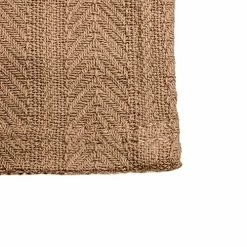 Martex COTTON WOVEN BLANKET BY VELLUX - Natural, Cozy, Warm, Chevron Textured, Pet-Friendly, All-Seasons - Tan Twin 66 X 90"