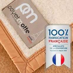Poyet Motte Made In France Poyet Motte Aubisque 500GSM Heavyweight 100-Percent Wool Blanket (Full/Queen, Doe/Natural) -Electric Blankets Sales 2022 51GKF2BQa4L