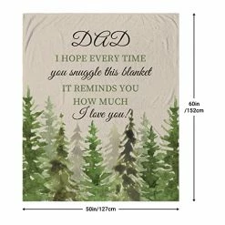 Xutapy Gifts For Dad From Daughter Son, Dad Birthday Gift Blanket 60’’x50’’, Best Gift Ideas For Dad, Best Dad Ever Gifts, Christmas Birthday Gifts For Dad Blanket, Gifts For Dad Who Wants Nothing