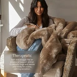 UnHide Marshmallow - Faux Fur Blanket - Heavy Weight, Extra Soft Blanket - Made From Recycled Materials - Machine Washable - Queen Size (60" X 80") - Silver Fox 13 UnHide Marshmallow - Faux Fur Blanket - Heavy Weight, Extra Soft Blanket - Made From Recycled Materials - Machine Washable - Queen Size (60" X 80") - Silver Fox -Electric Blankets Sales 2022 51GZeO55JsL