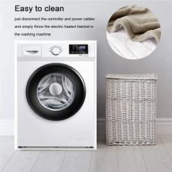 Dowin Electric Blanket Twin Size,Heated Throw Blanket 4 Heat Settings& Overheating Protection ETL Certified Heating Blanket Soft Flannel Fast Heating 62x84 Inch Machine Washable Teal 15 Dowin Electric Blanket Twin Size,Heated Throw Blanket 4 Heat Settings& Overheating Protection ETL Certified Heating Blanket Soft Flannel Fast Heating 62x84 Inch Machine Washable Teal -Electric Blankets Sales 2022 51GakFP8lVL