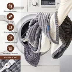 【5 Years Warranty】 Sunmyth Heated Blanket Electric Throw 50x60'', Flannel & Sherpa Fast Heating Blanket With 4 Heating Levels & 4H Auto Off, Over-Heat Protection, Machine Washable, ETL/FCC, Grey 11 【5 Years Warranty】 Sunmyth Heated Blanket Electric Throw 50x60'', Flannel & Sherpa Fast Heating Blanket With 4 Heating Levels & 4H Auto Off, Over-Heat Protection, Machine Washable, ETL/FCC, Grey -Electric Blankets Sales 2022 51GdyQQ927L