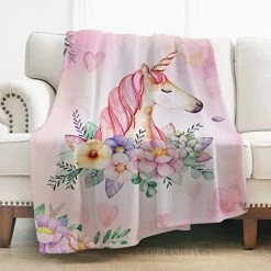 Levens Unicorn Blanket Soft Blanket For Bed Couch Sofa Lightweight Travelling Camping Throw For Kids Adults 50"x60" -Electric Blankets Sales 2022 51GktHFN9mL. AC