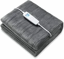 FIGERM Electric Heated Throw Blanket Twin Size 62" X 84" | 6 Levels Fast Heating & Machine Washable | Full Body Warming Soft Flannel Bed Sofa Blankets With Auto-Off Overheating Protection 8H Timer | Blue 18 FIGERM Electric Heated Throw Blanket Twin Size 62" X 84" | 6 Levels Fast Heating & Machine Washable | Full Body Warming Soft Flannel Bed Sofa Blankets With Auto-Off Overheating Protection 8H Timer | Blue -Electric Blankets Sales 2022 51H qWLPTgL. AC