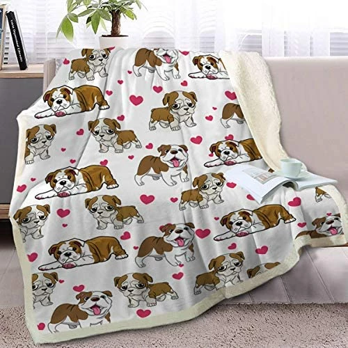 BlessLiving Basset Hound Blanket Red Hearts Dog Cat Fleece Plush Blanket Cute Puppy Sherpa Throws For Kids Adults 3D Animal Print Plush Blanket Gift For Pet Lovers (50 X 60 Inch) 16 BlessLiving Basset Hound Blanket Red Hearts Dog Cat Fleece Plush Blanket Cute Puppy Sherpa Throws For Kids Adults 3D Animal Print Plush Blanket Gift For Pet Lovers (50 X 60 Inch) - Image 14