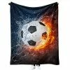 Irisbell Soccer Blanket Cozy Plush Throw Blanket Soft Lightweight Flannel Blankets For Bed Couch Travel Camping (80 X 60 In, Soccer) -Electric Blankets Sales 2022 51HOpX7uKbL