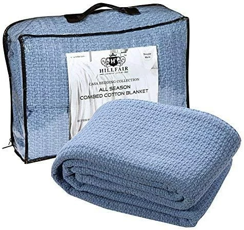 100% Soft Premium Combed Cotton Thermal Blanket– Queen Blankets– Soft Cozy Warm Cotton Blanket– Bed Throw Blanket– Queen Bed Blankets– All Season Cotton Blanket– Grey Queen Cotton Blankets-By HILLFAIR 15 100% Soft Premium Combed Cotton Thermal Blanket– Queen Blankets– Soft Cozy Warm Cotton Blanket– Bed Throw Blanket– Queen Bed Blankets– All Season Cotton Blanket– Grey Queen Cotton Blankets-By HILLFAIR - Image 13
