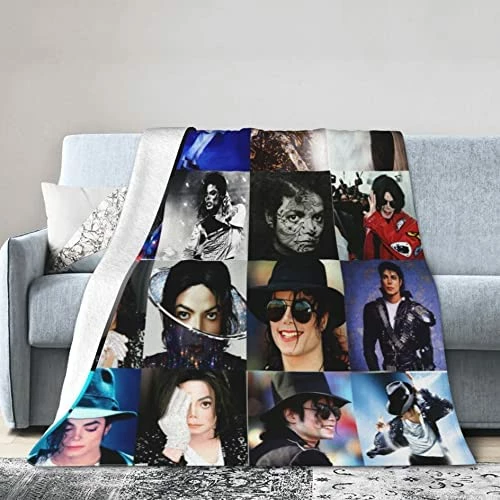 Diyales M-ich-ael J-ack-Son Blanket Luxurious Lightweight Microfiber Wool Blanket Super Soft Bed Blanket For All Seasons 50"x40" Color 2 14 Diyales M-ich-ael J-ack-Son Blanket Luxurious Lightweight Microfiber Wool Blanket Super Soft Bed Blanket For All Seasons 50"x40" Color 2 - Image 12