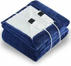 CYMULA Heated Blanket, Electric Blanket, Heating Blanket Twin Size, Electric Blanket With 10 Heating Levels & 8 Hours Auto Off, Machine Washable, ETL Certified, Dark Grey 62"x84" Gray -Electric Blankets Sales 2022 51I3caOZdkL. AC