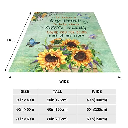 FAIVHSO Teacher Appreciation Gifts Flannel Soft Fleece Bed Blanket For Teachers Happy Retirement Gifts 50x60in 5 FAIVHSO Teacher Appreciation Gifts Flannel Soft Fleece Bed Blanket For Teachers Happy Retirement Gifts 50x60in - Image 3