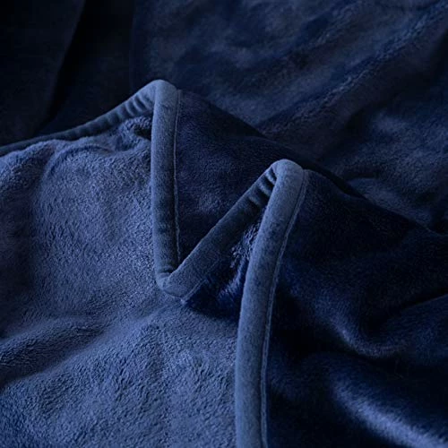 YardsBee Extra Large Blanket 120 X 120 Inches Lightweight Soft Smooth Big Navy Flannel Blanket 10' X 10' For Bed Large Christmas Blanket Gift For Family 7 YardsBee Extra Large Blanket 120 X 120 Inches Lightweight Soft Smooth Big Navy Flannel Blanket 10' X 10' For Bed Large Christmas Blanket Gift For Family - Image 5